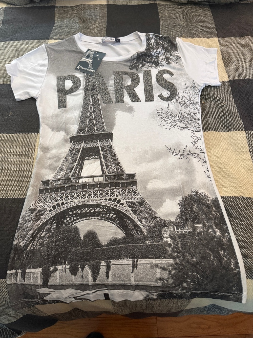 Paris Graphic Short Sleeve Tee - White/Black